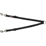 Trixie Póráz Premium Kettős vezető  M-L: 40-70 cm/20 mm, Fekete