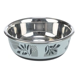 Trixie Tál fém műanyag bevonattal 0,8l/17cm kék/szürke