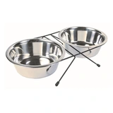 Trixie tál szett fém állványon 2x1,8l/20cm