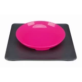 Trixie Yummynator csúszásmentes edényrendszer 400ml/24×24 cm rózsaszín/szürke