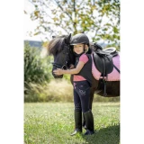 USG Little Star gyermek térdszilikonos lovaglónadrág, sötétkék/pink, 98/106