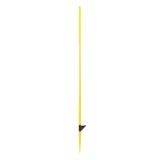 Üvegszálas Villanypásztor tartóoszlop sárga 124cm/12mm egy taposófüllel 10db/csomag WZ