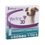 Vectra 3D rácsepegtető oldat kistestű kutyáknak S (4-10kg) 3x