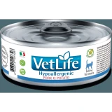 Vet Life Natural Diet Cat konzerv Hypollergenic Pork&potato 85g