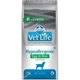 Vet Life Natural Diet Dog Hipo Egg&rice 12kg