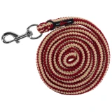 Vezetőszár Hippo, karabínerrel, bordó/bézs