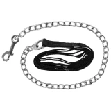 Vezetőszár lánccal,fekete 250 cm