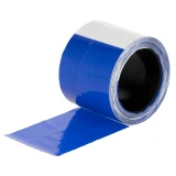 Villanypásztor jelző szalag, kék/fehér, 80 mm, 100 m