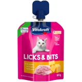 -Vitakraft Licks & Bits sajtos sonkás krém macska 60g