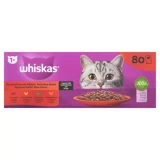 WHISKAS alutasak 80-pack klasszikus válogatás mártásban 80*85g
