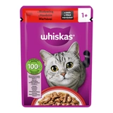 Whiskas alutasak mártásban marhával 85g