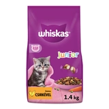 Whiskas Junior macskaeledel csirkével 1,4kg