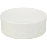 Trixie Karácsonyi tál, kerámia, 0,3 l/ 12 cm, fehér