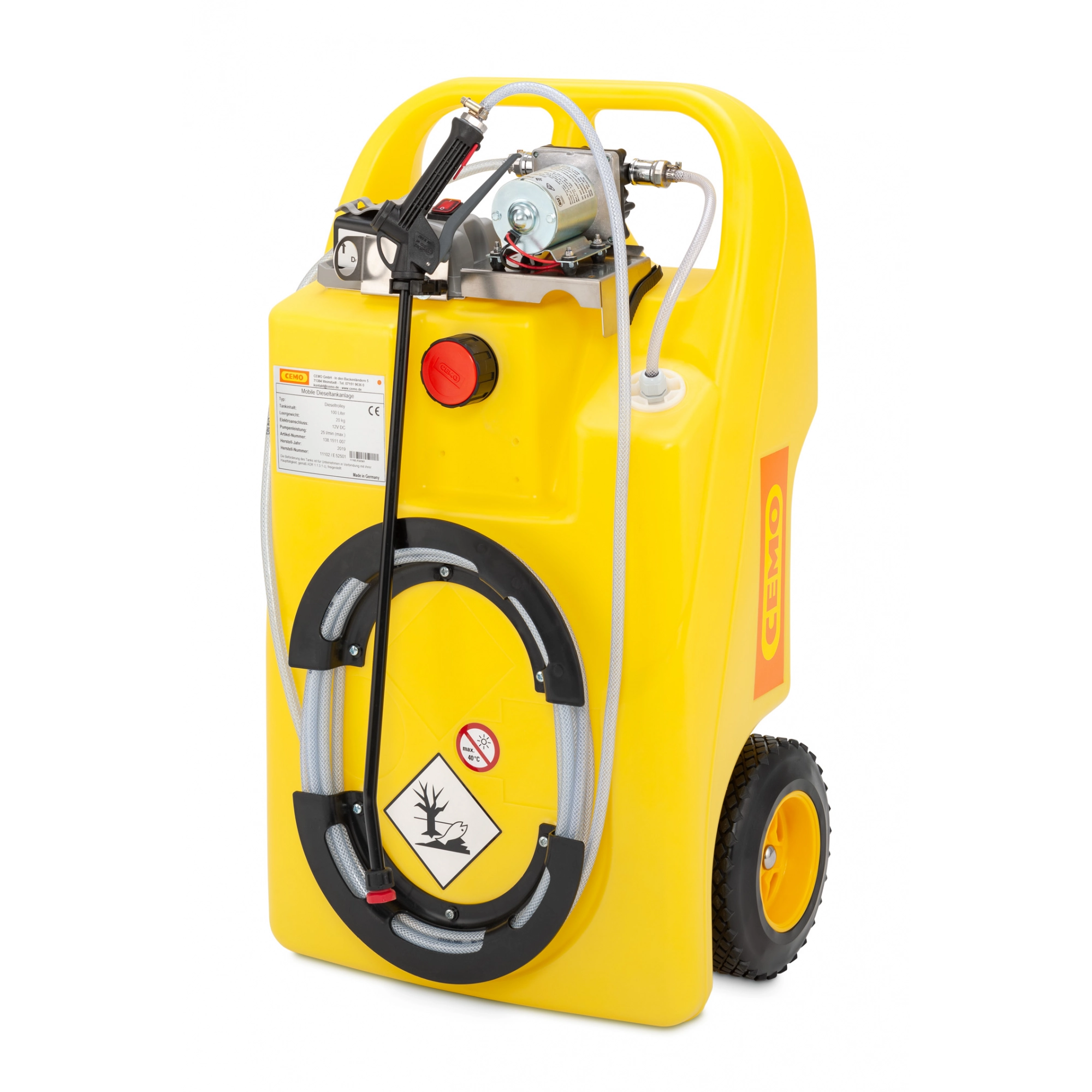 Akkumulátoros permetezőkocsi fertőtlenítőoldatokhoz 60 l, 12 V