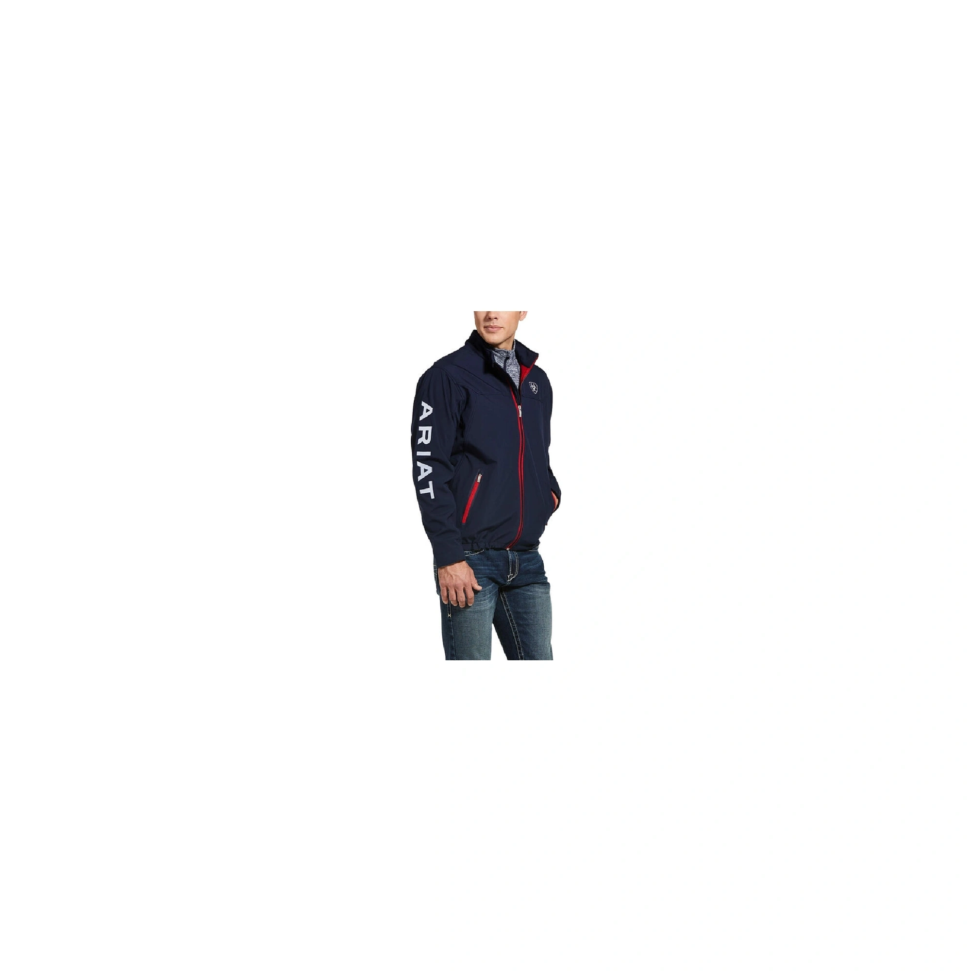 Ariat New Team női softshell klubdzseki, sötétkék/piros, M