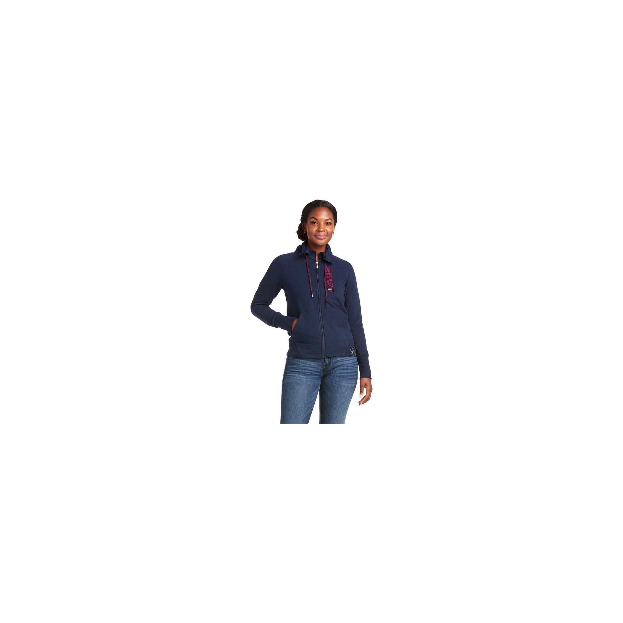 Ariat WMS Team Logo Full Zip Sweatshirt