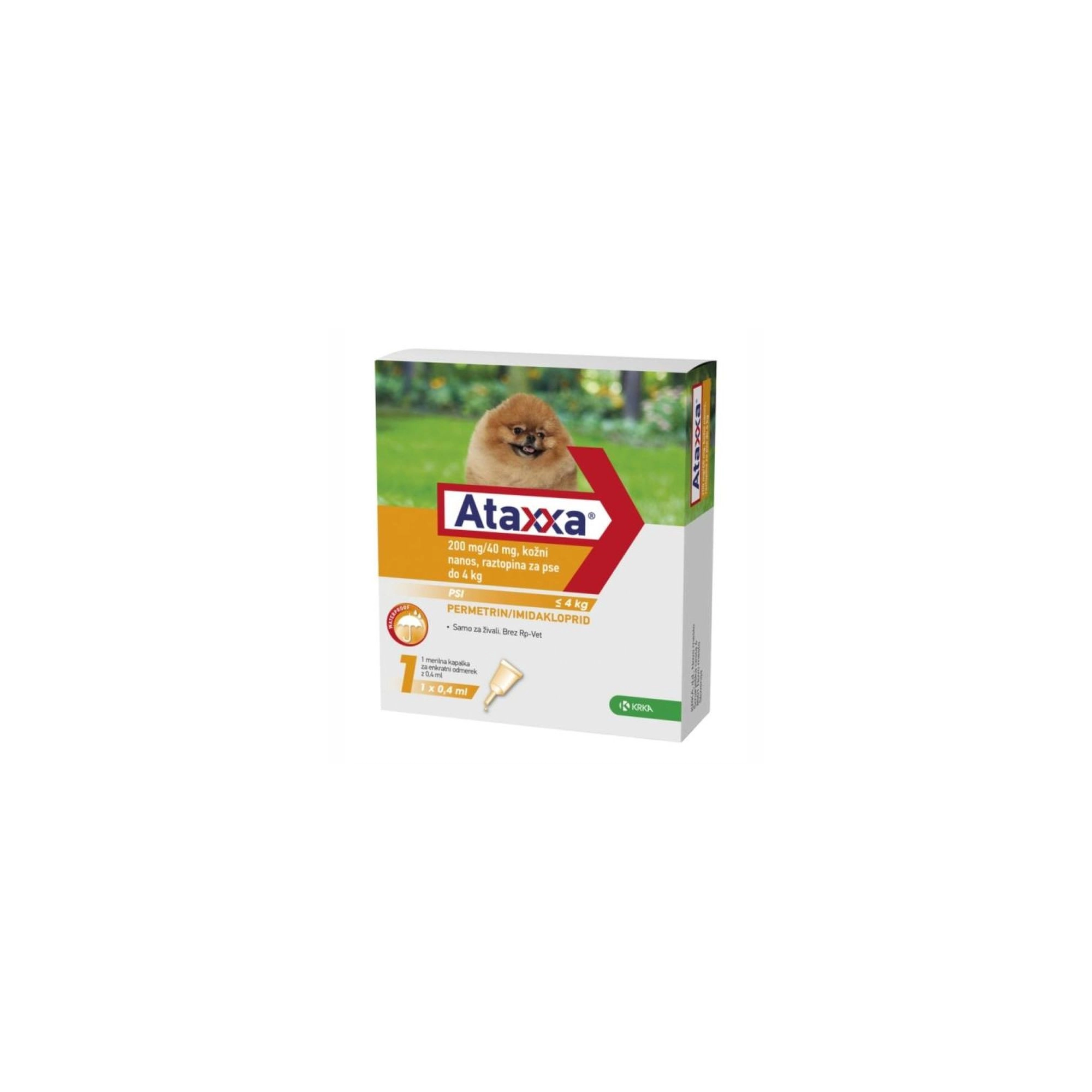 Ataxxa 200mg/40mg rácsepegtető oldat 4kg-ig 1x