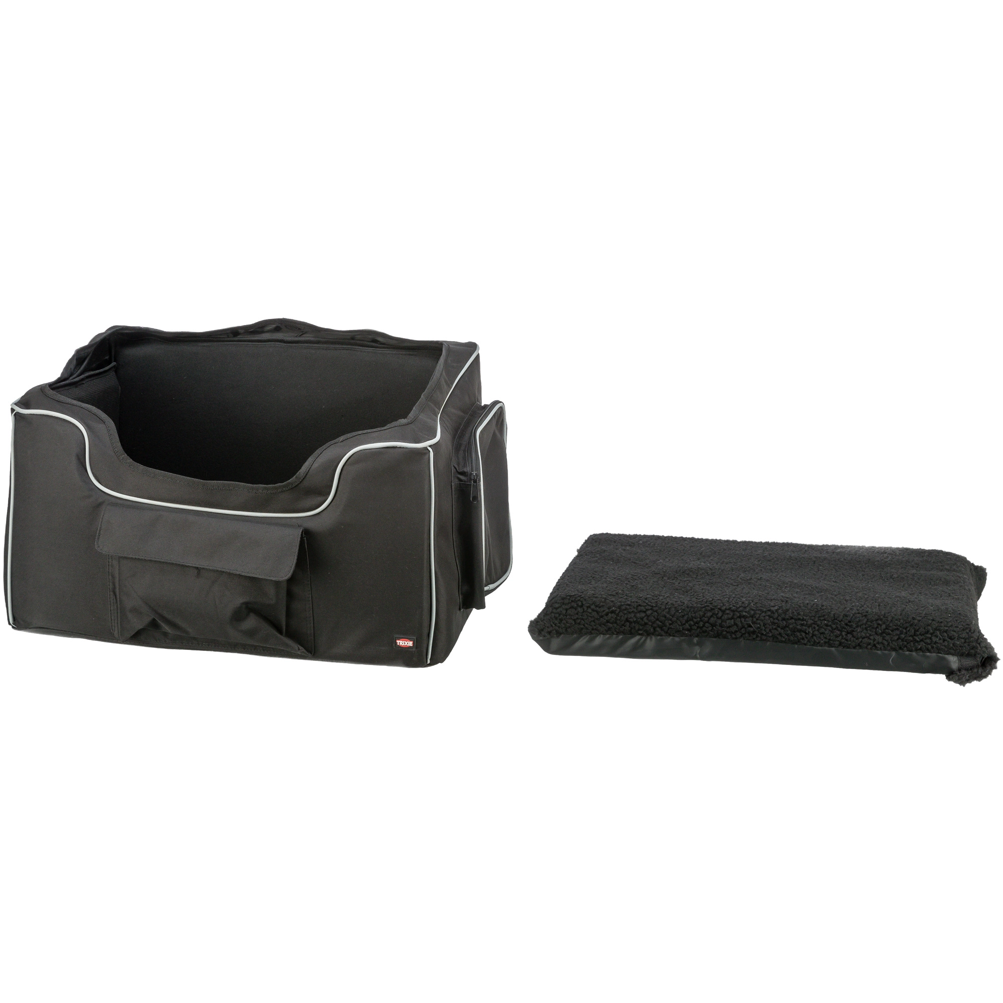 Autóülés midi 56x37x36cm fekete/szürke