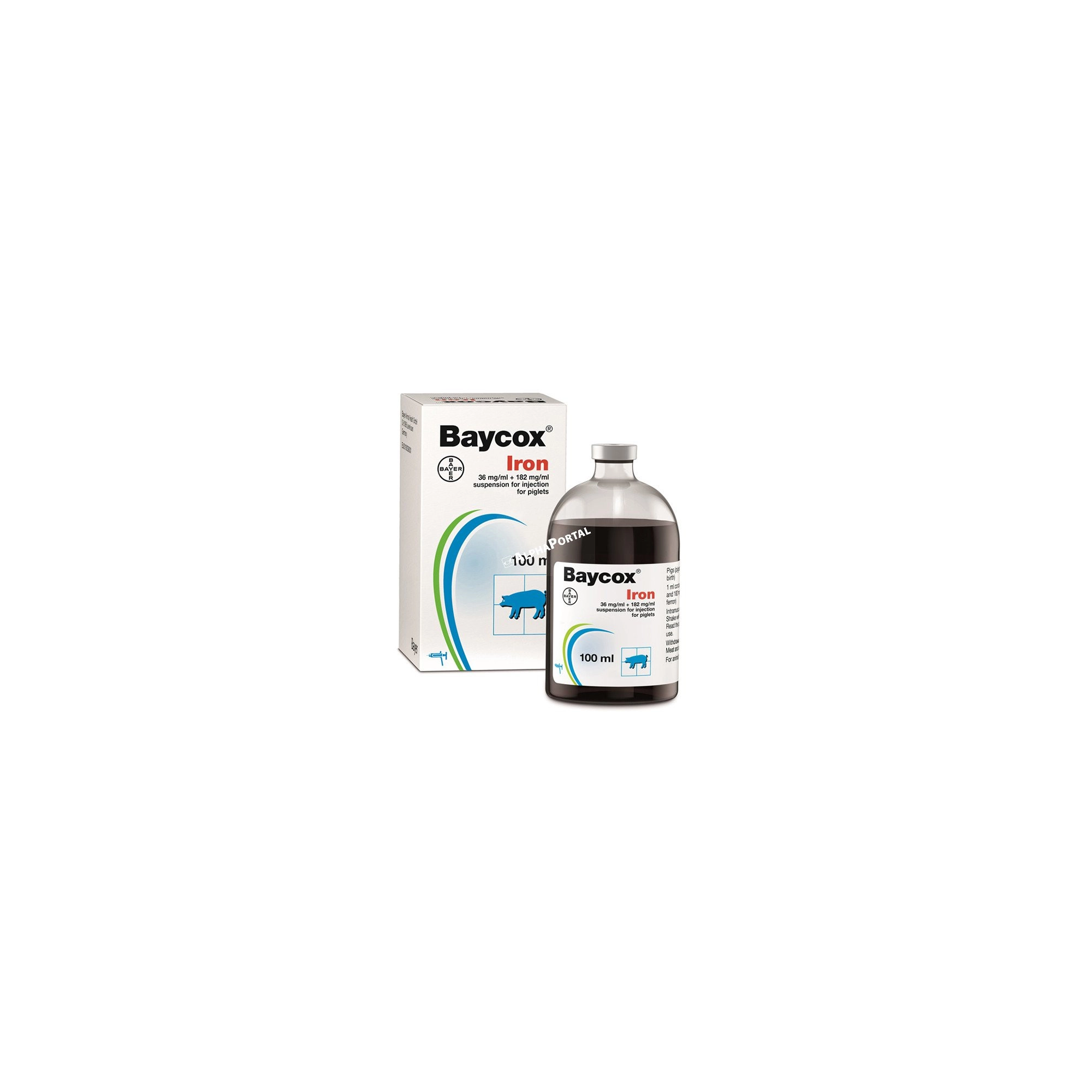 Baycox Iron 36 mg/ml + 182 mg/ml injekció 100 ml