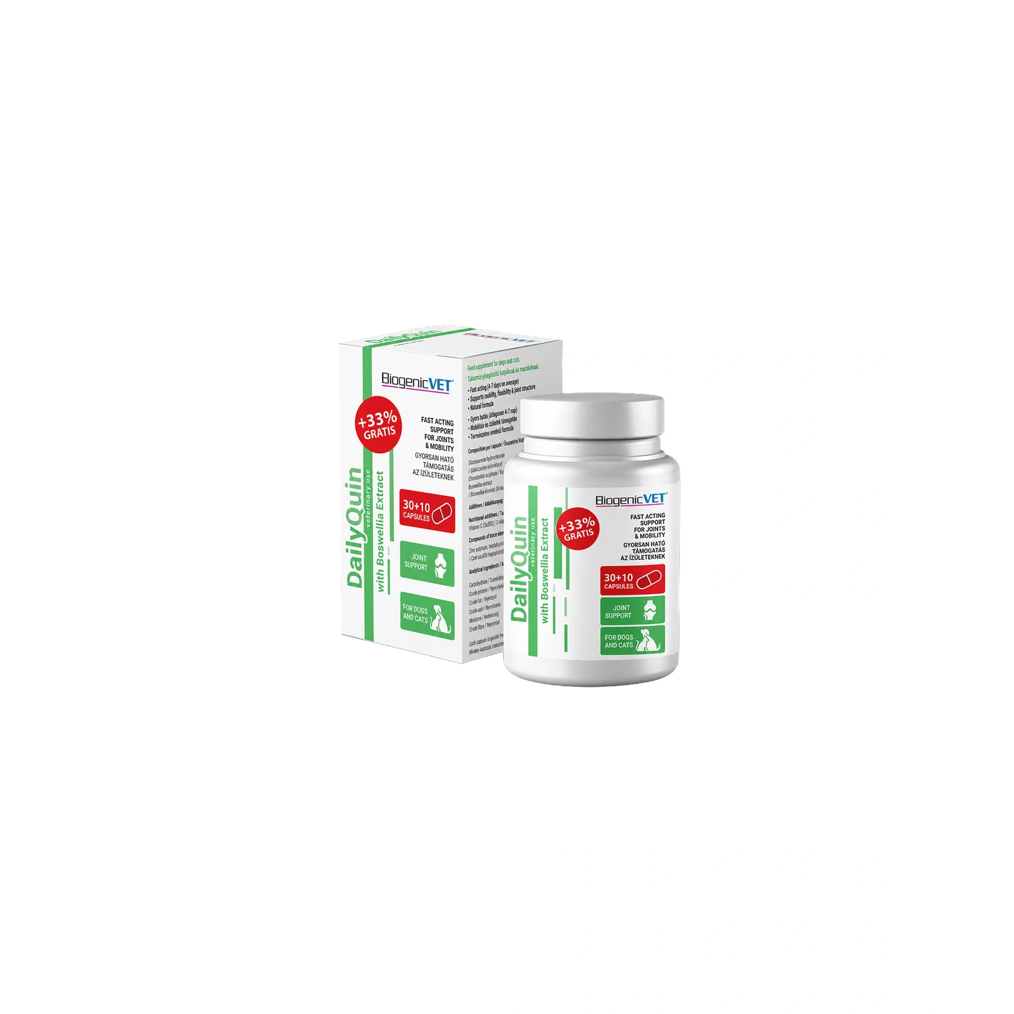 BiogenicVet DailyQuin 30x +10 grátisz