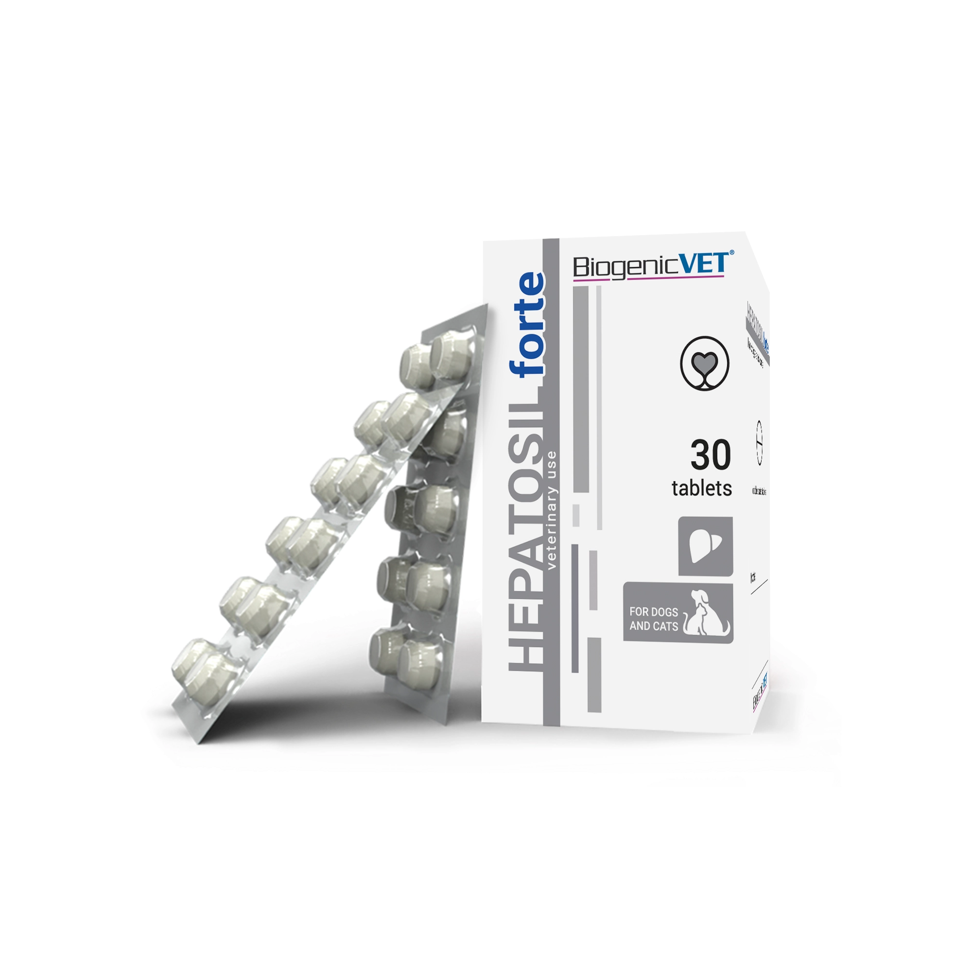 BiogenicVet Hepatosil Forte 30x