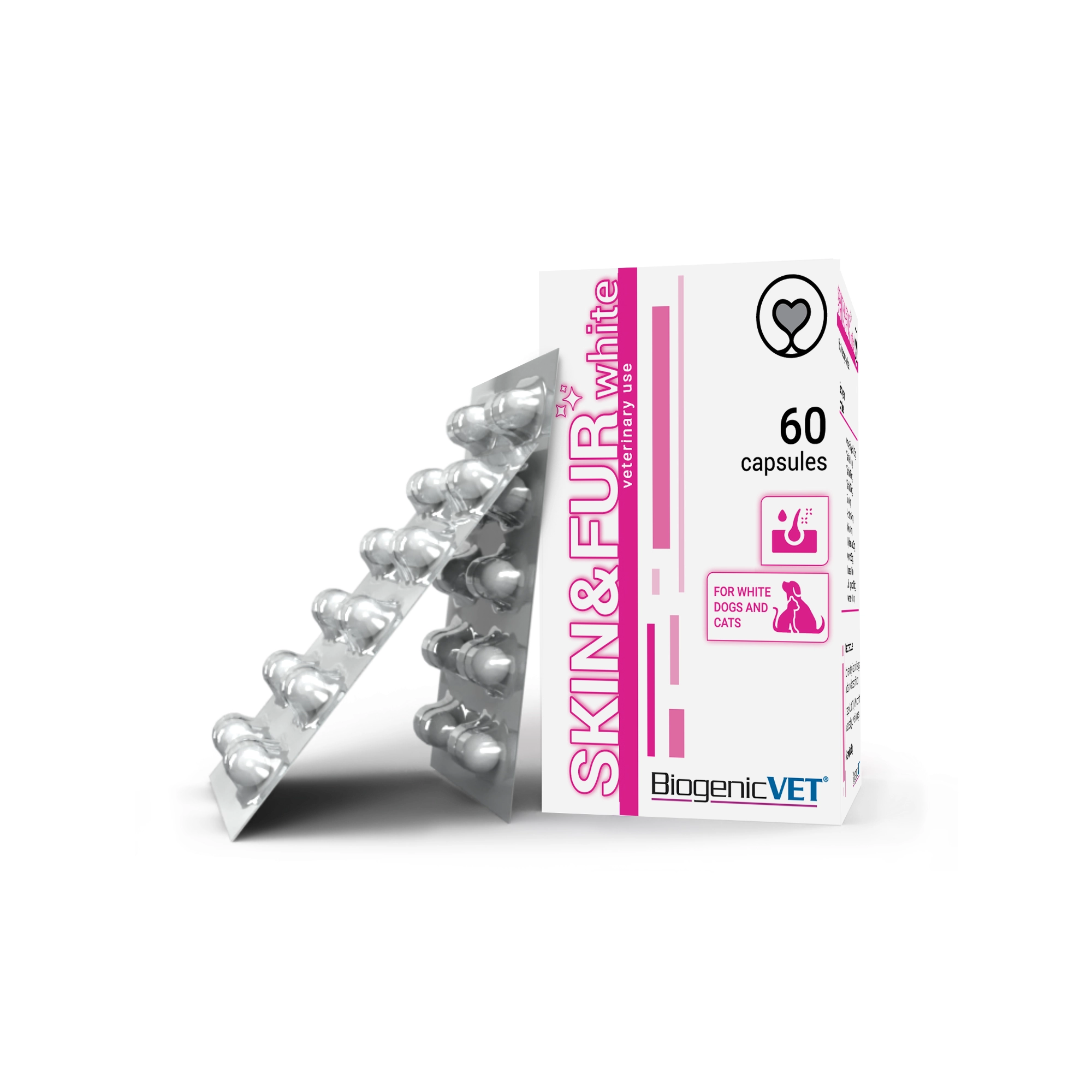 BiogenicVet Skin&Fur white kapszula 60x