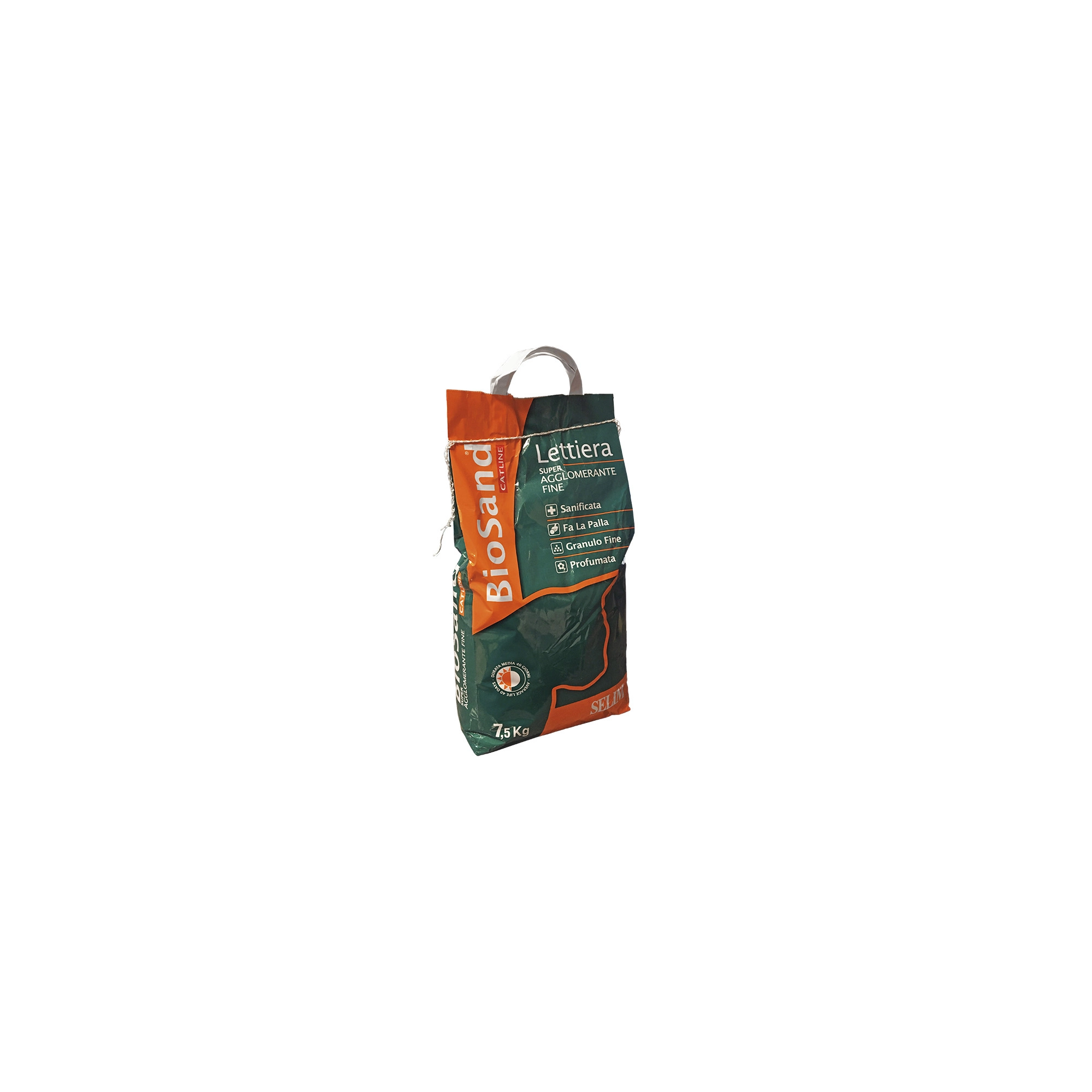 Biosand illatos, szuper csomósodó, finom szemcsés bentonit alapú macskaalom 7,5kg