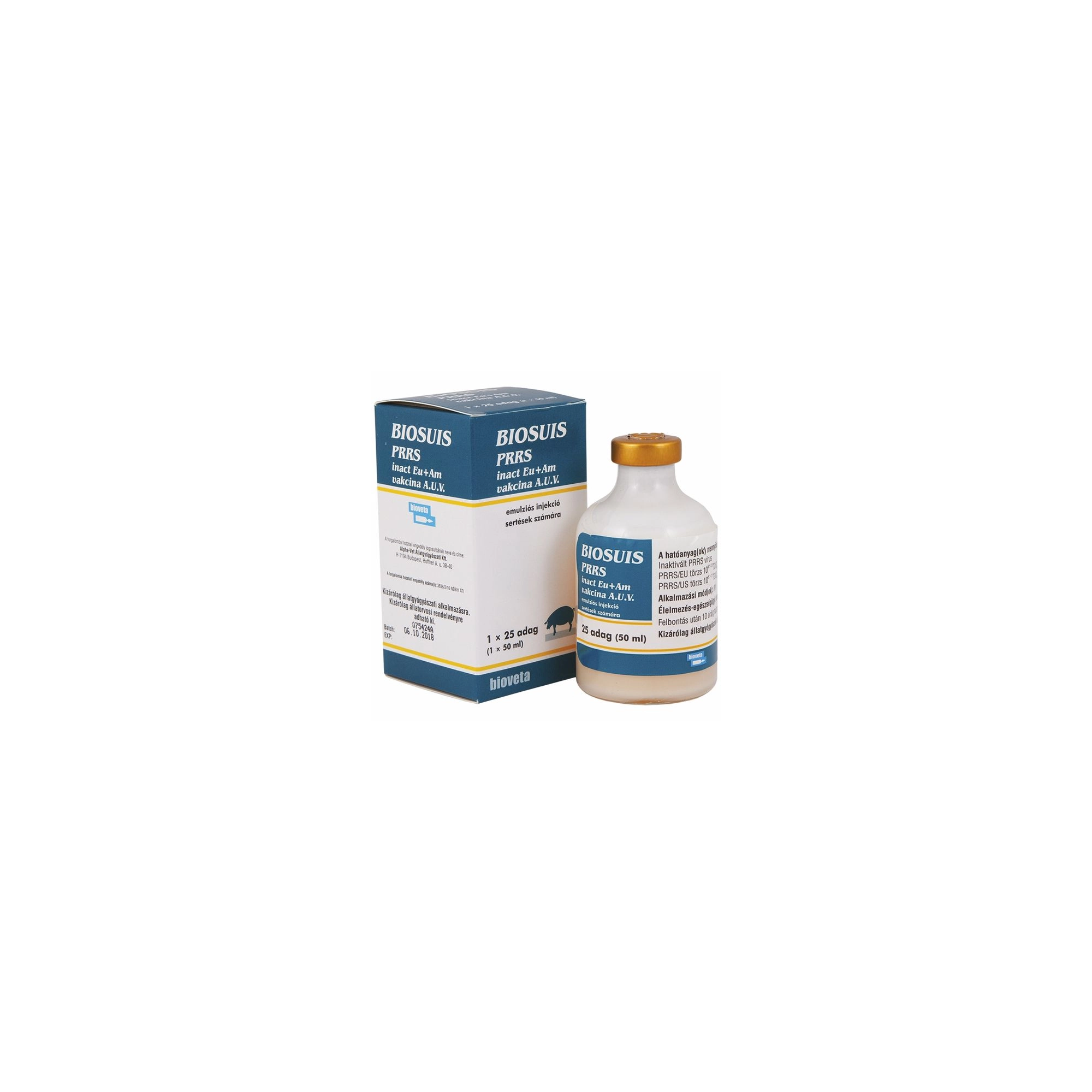 Biosuis PRRS inac EU+AM vakcina 25 adag 50 ml