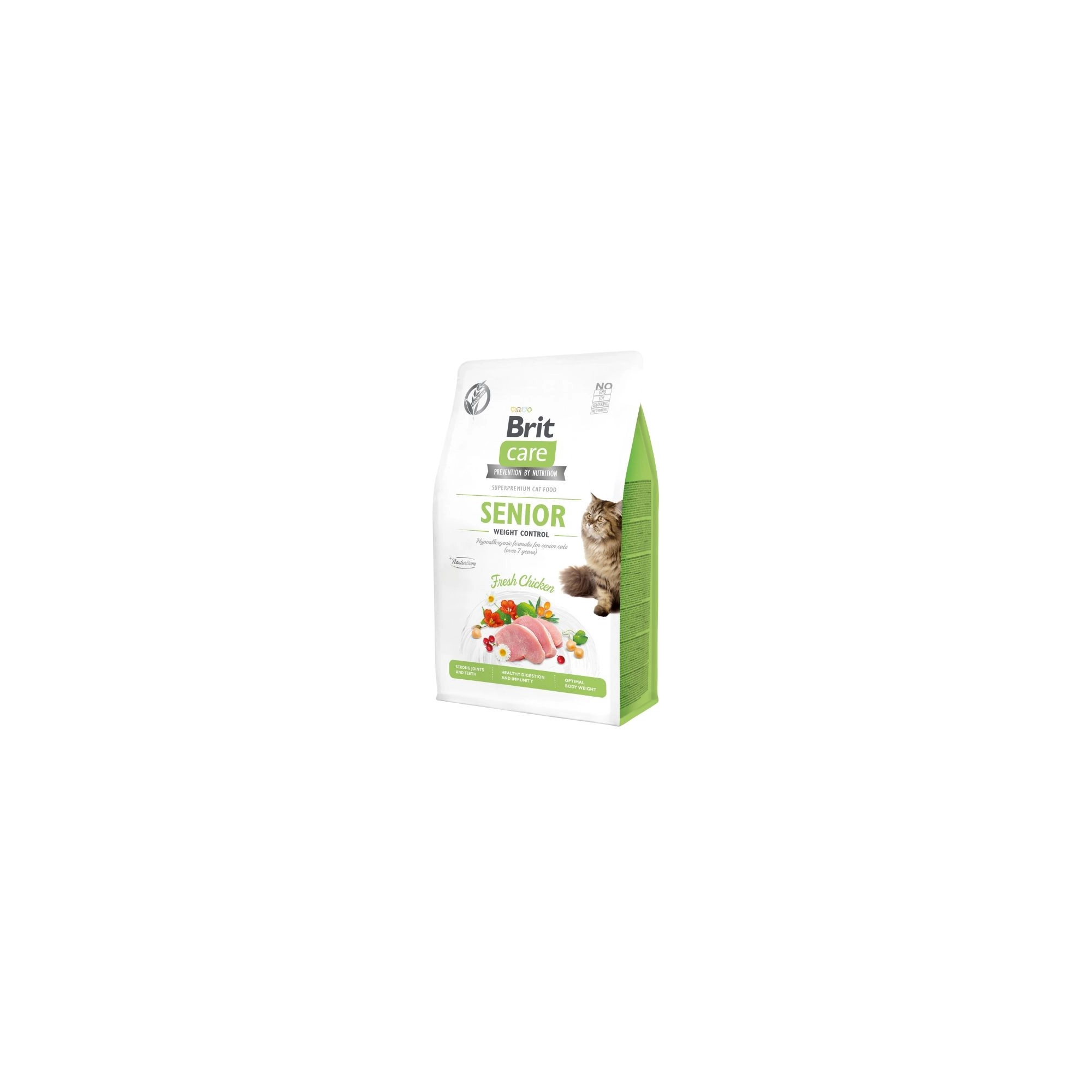 Brit Care Cat Grain Free Senior Weight Control macskatáp 0,4kg