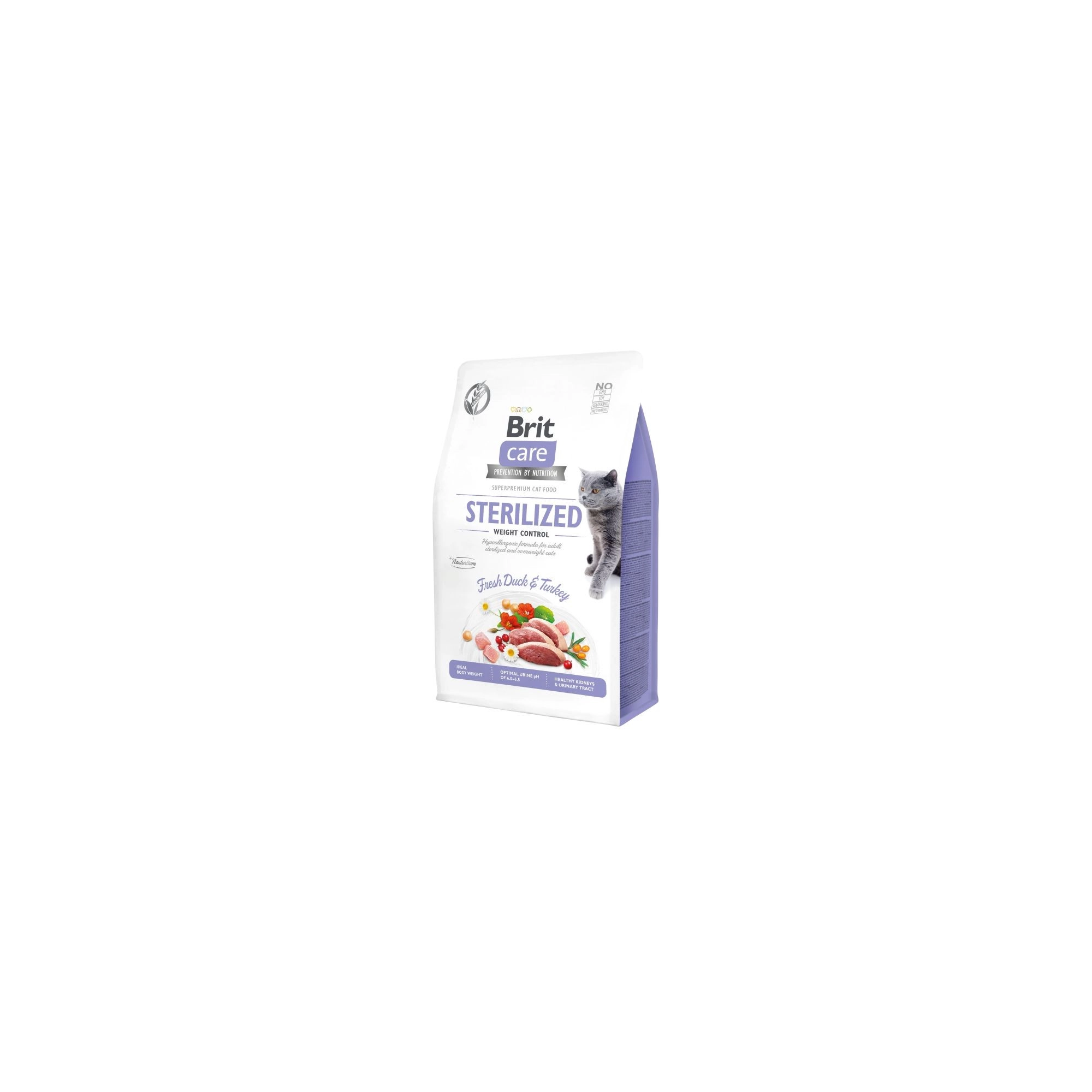 Brit Care Cat Grain Free Sterilized Weight macskatáp 0,4kg