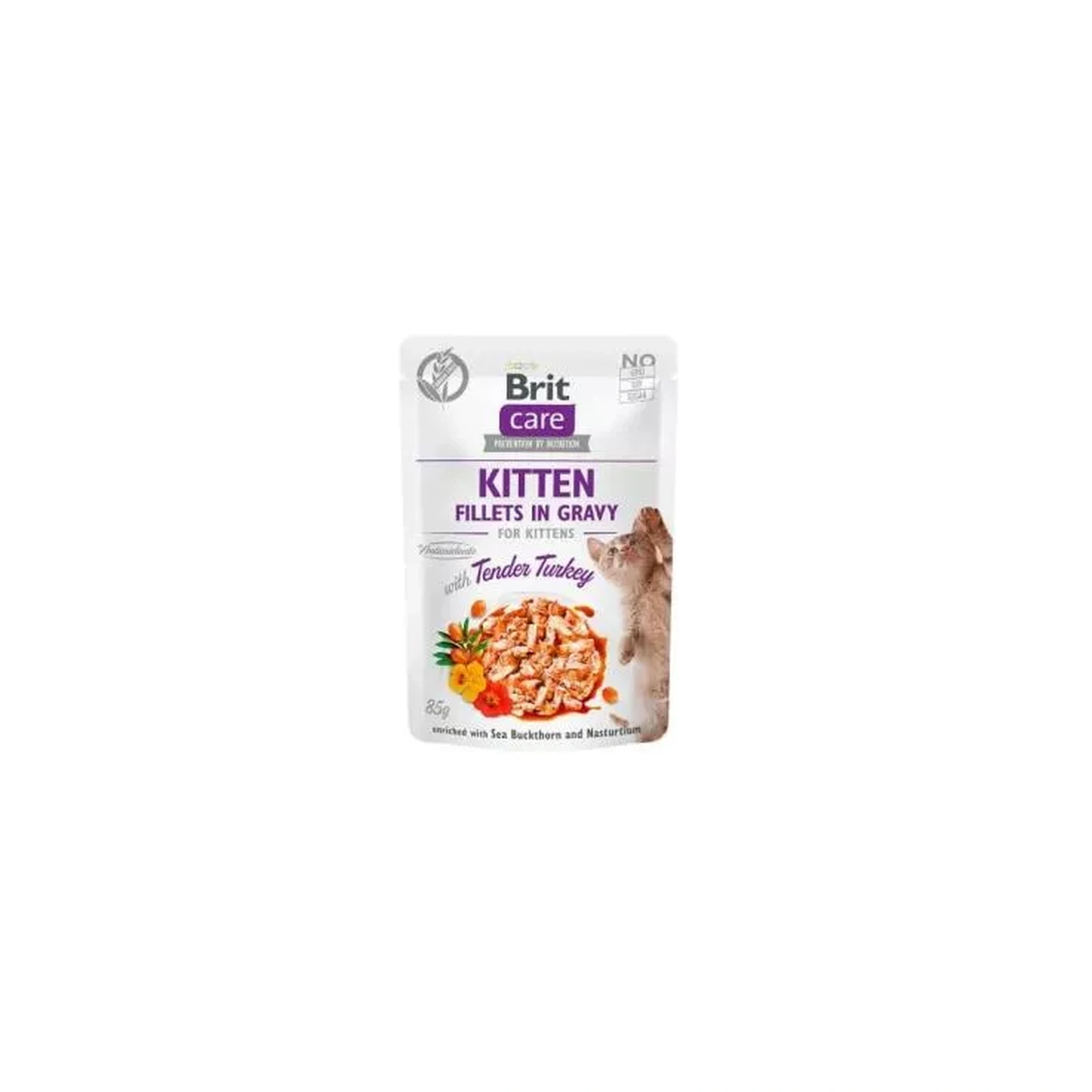 Brit Care Cat Kitten alutasak pulyka szószban 85g