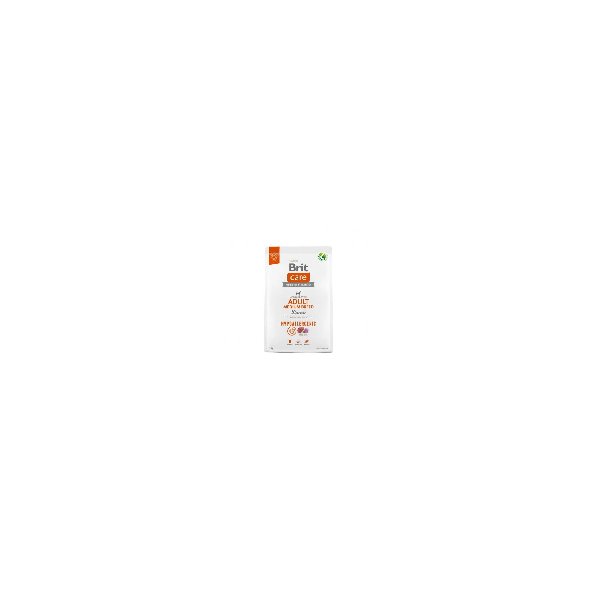 Brit Care Dog Hypoallergenic Adult Medium Breed bárány, rizs kutyatáp 1kg