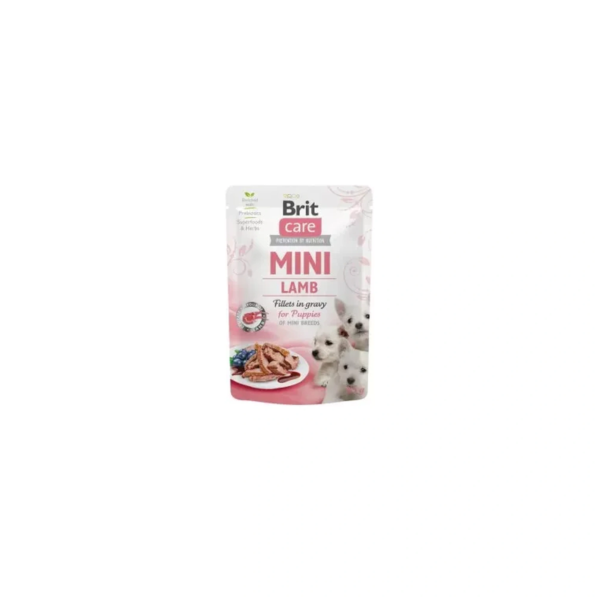 Brit Care Mini alutasakos nedvestáp Puppy bárány szószban 85 g