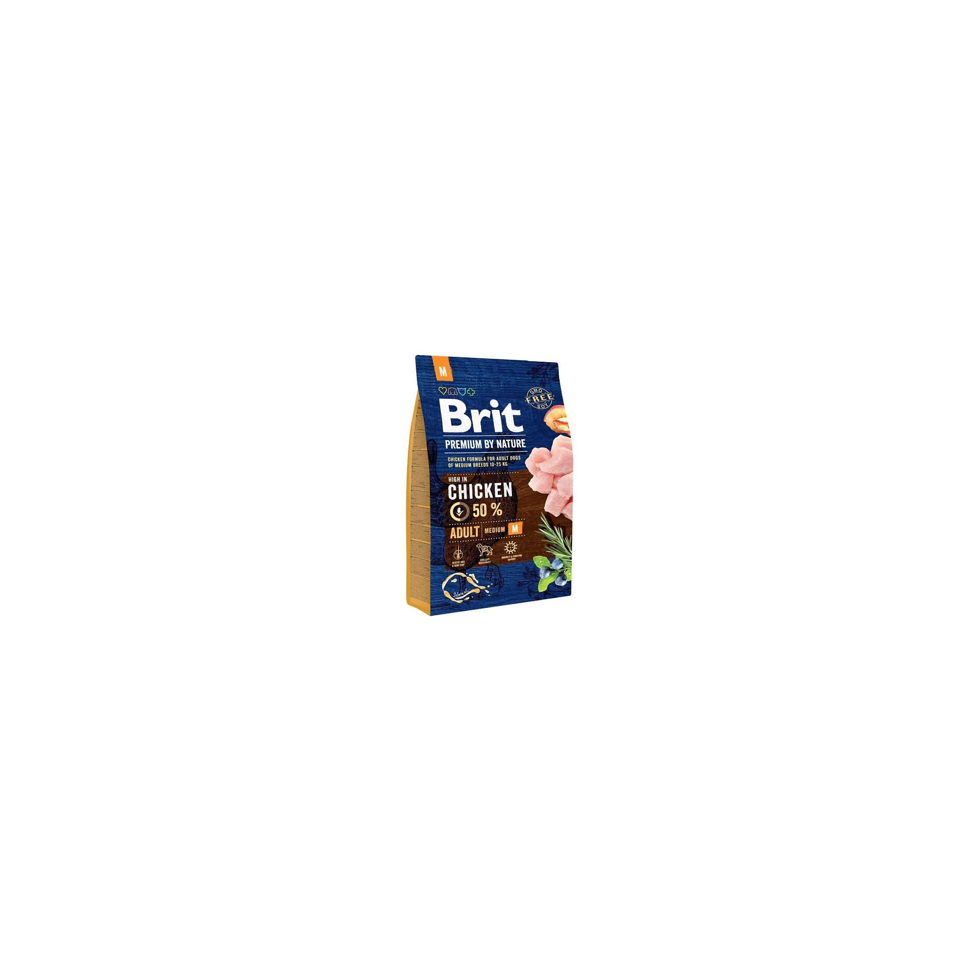 Brit Premium by Nature Adult Medium kutyatáp 3kg