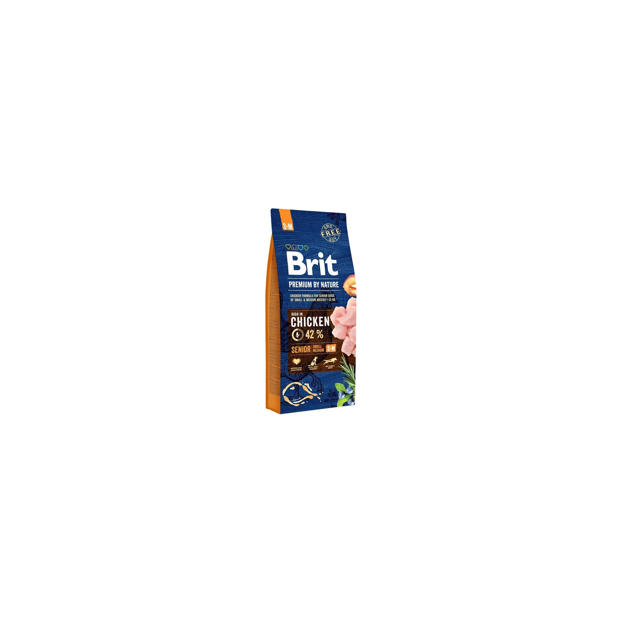 Brit Premium by Nature Senior Small/ Medium kutyatáp 15kg