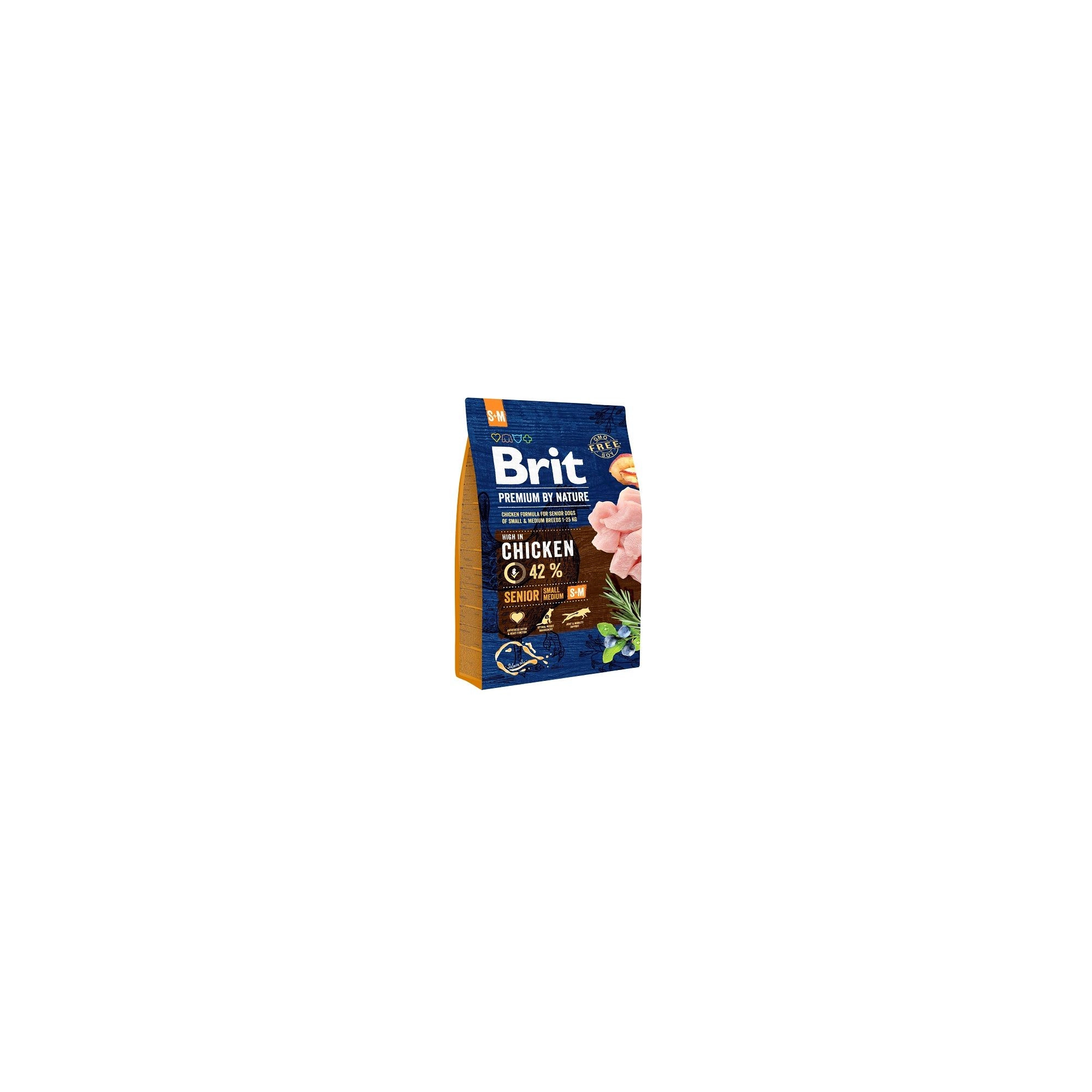 Brit Premium by Nature Senior Small/Medium kutyatáp 3kg