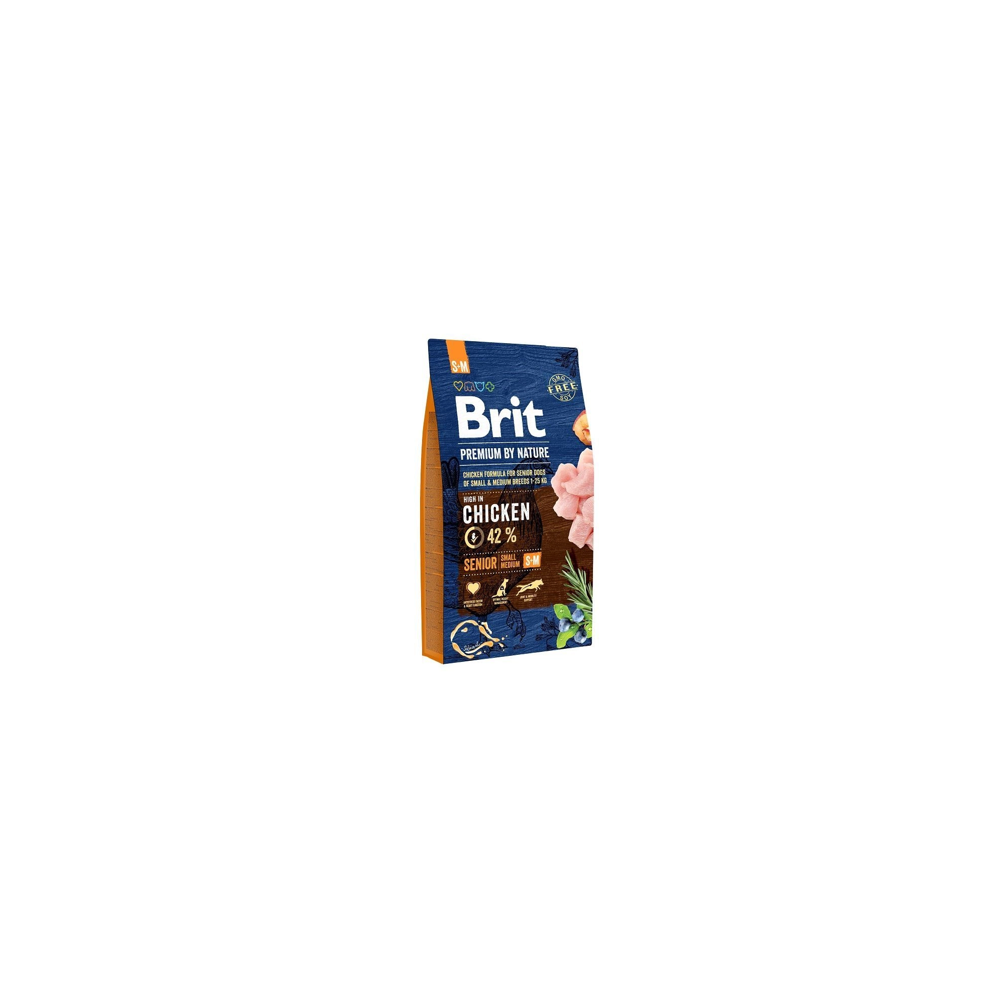 Brit Premium by Nature Senior Small/Medium kutyatáp 8kg