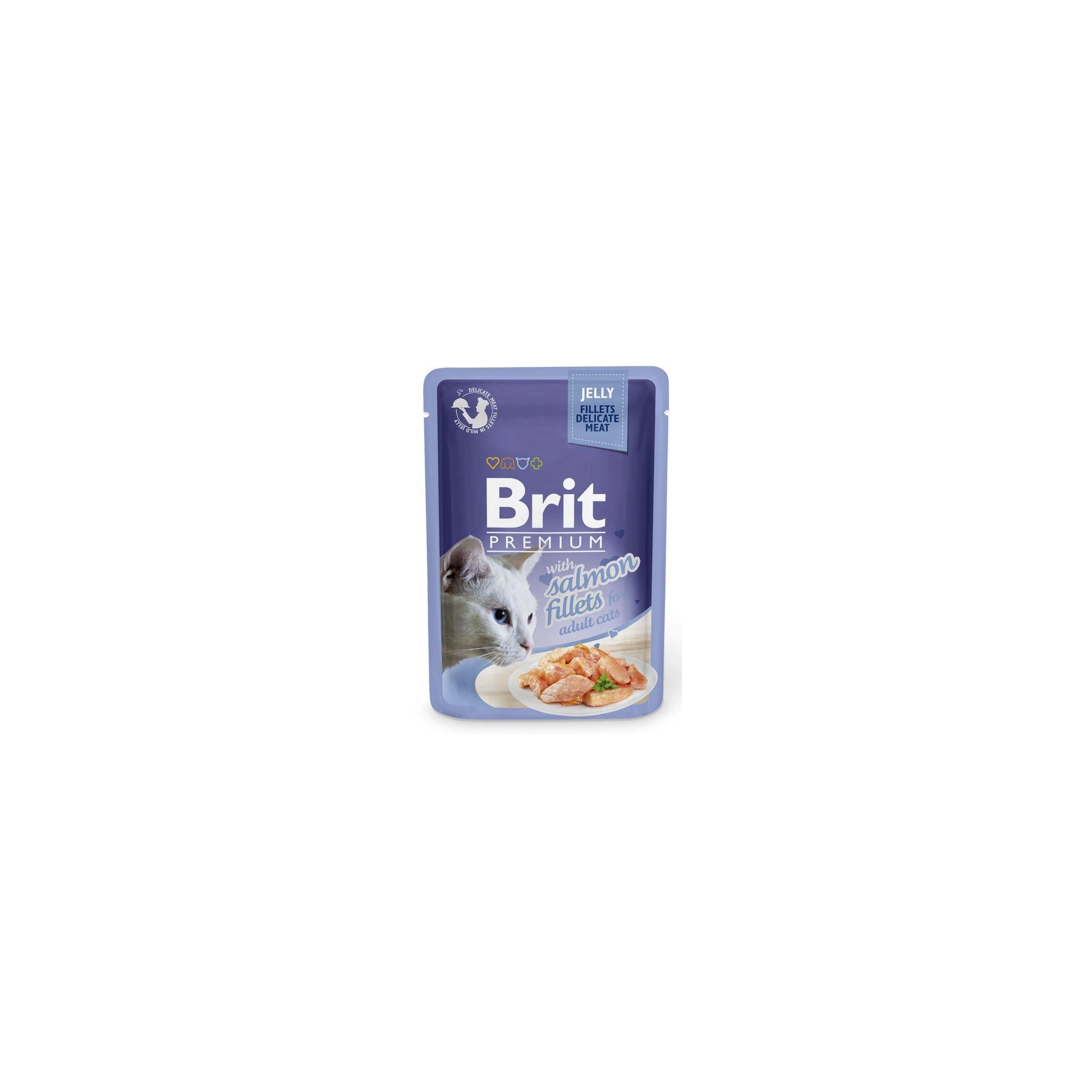 Brit Premium Cat Delicate Fillets lazac szószban, ivartalanított 85g