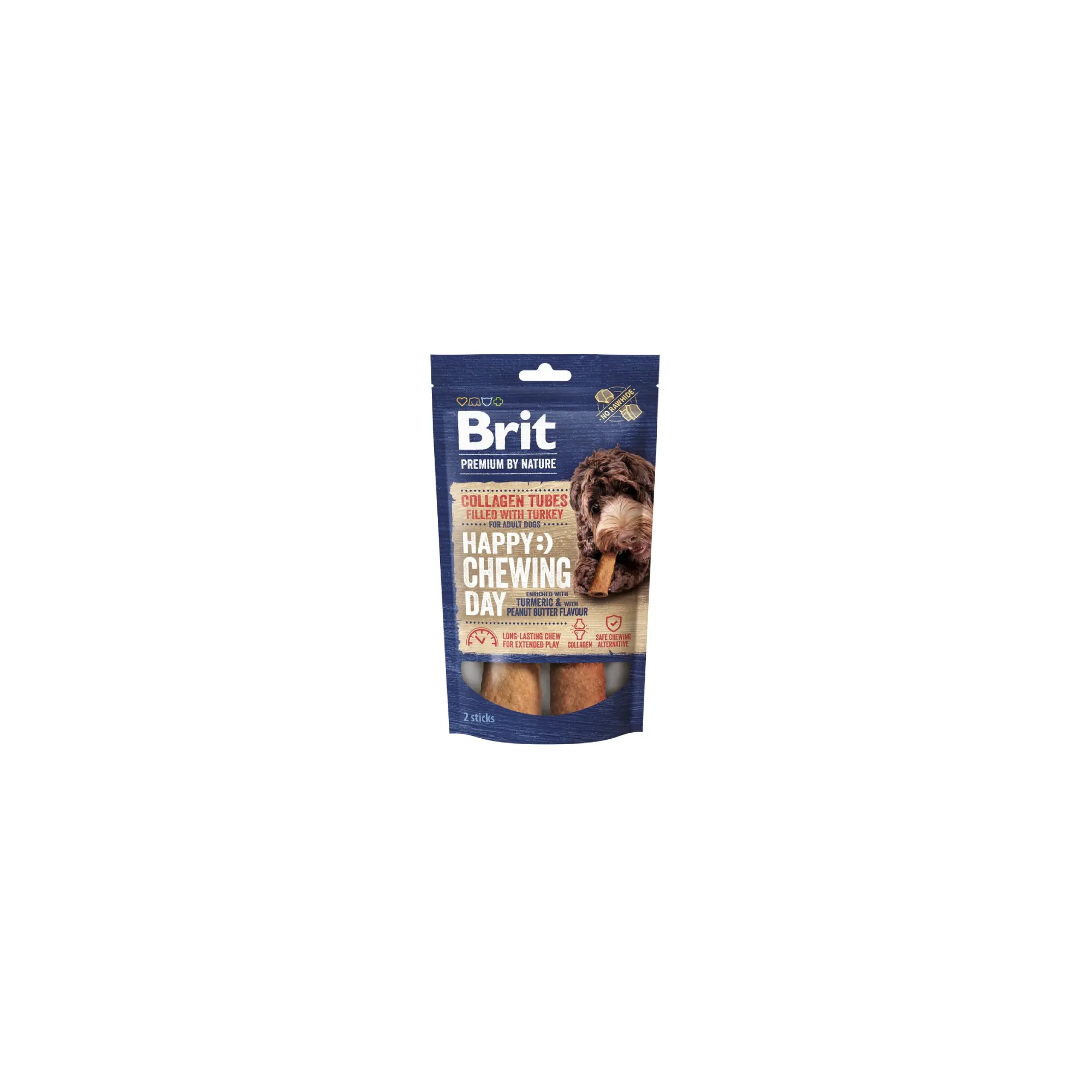 Brit Premium Happy Day Collagen Chews Tubes filled with Turkey 80g, 2db