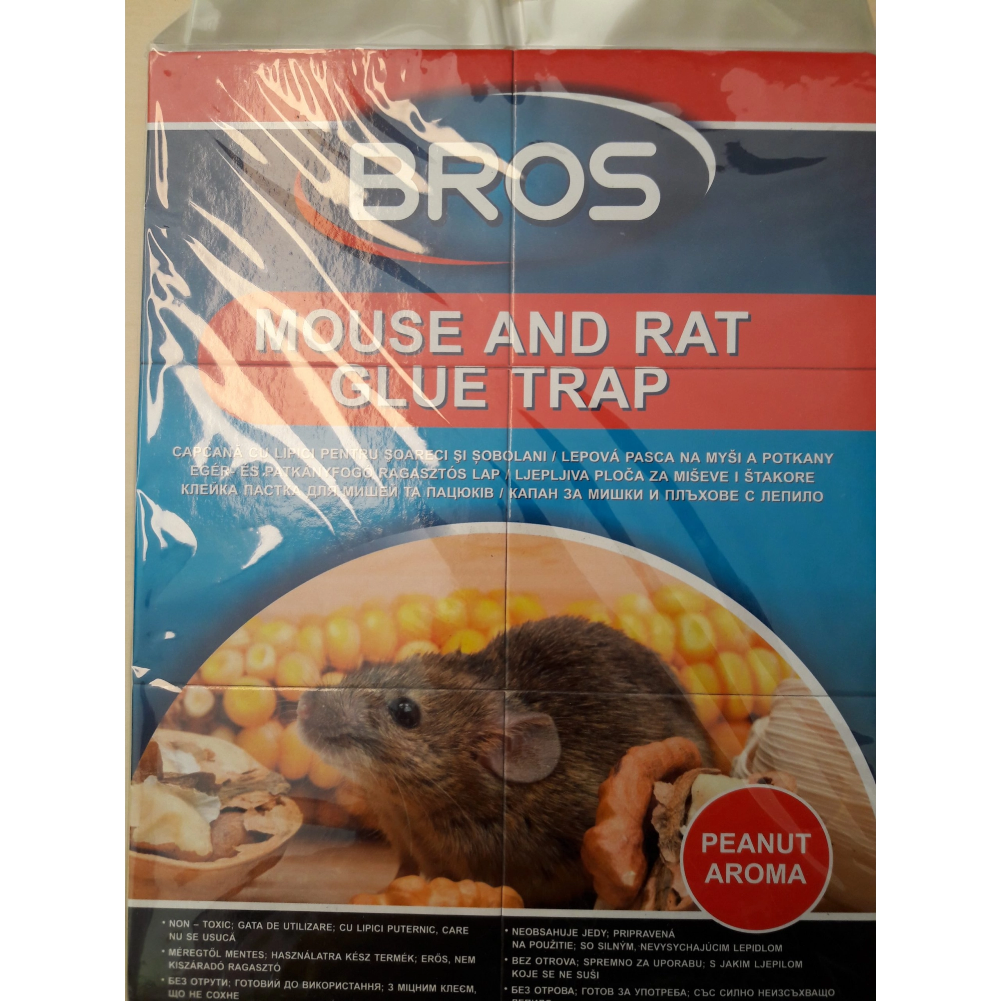 Bros Egérfogó ragasztós lap mogyoró aromával