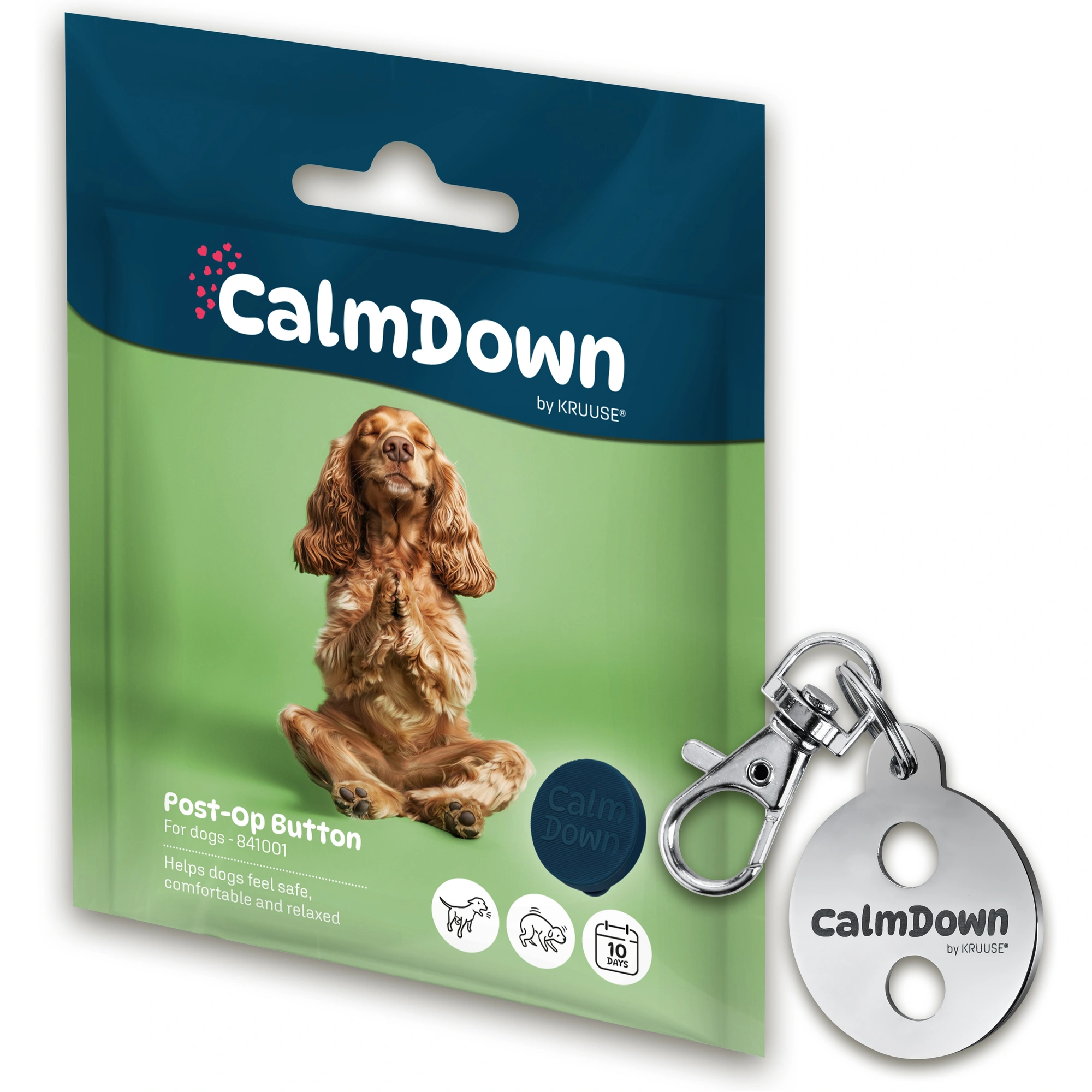 CalmDown KRUUSE® – kutya stresszcsökkentő biléta készlet 1 gombos