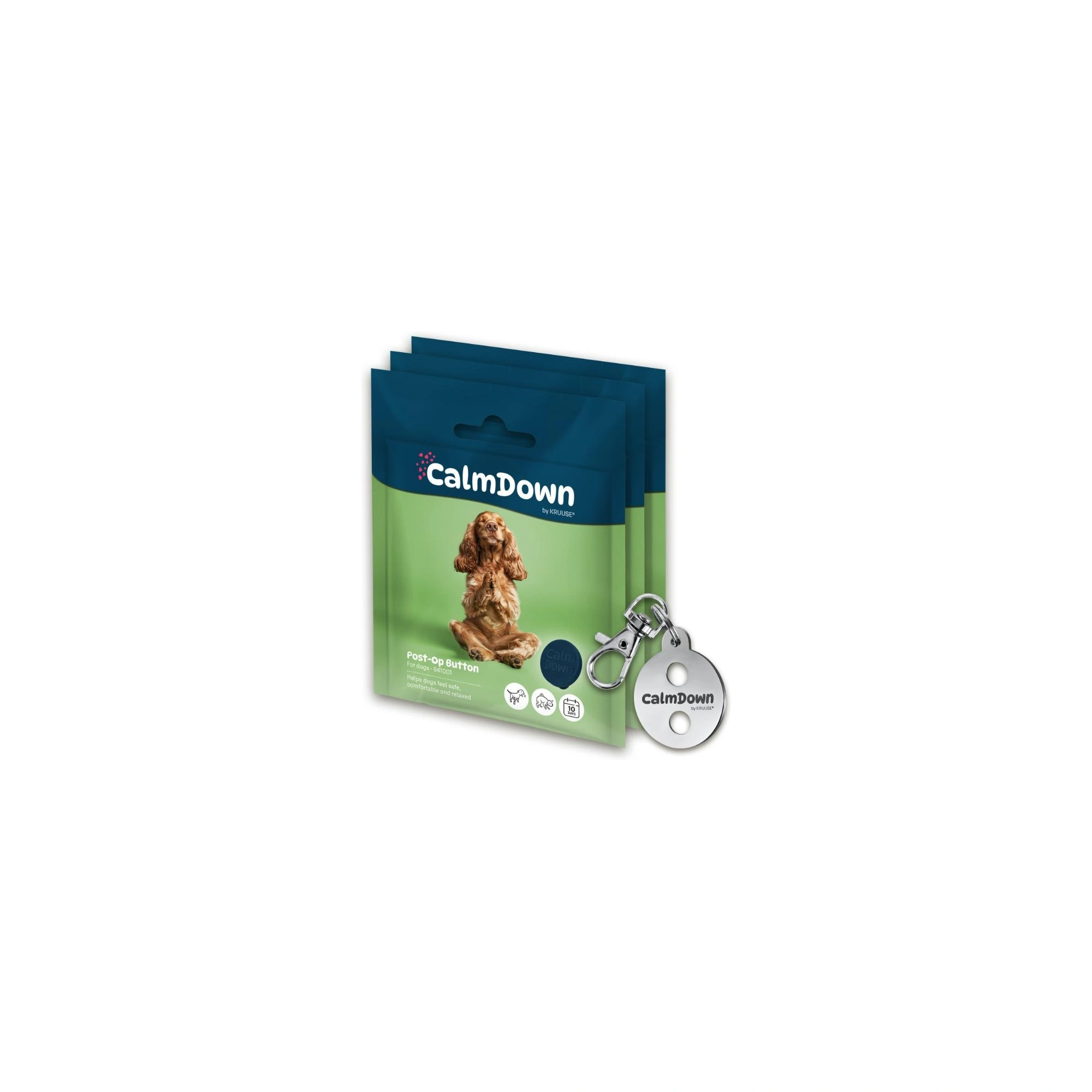 CalmDown KRUUSE® – kutya stresszcsökkentő biléta készlet 3 gombos
