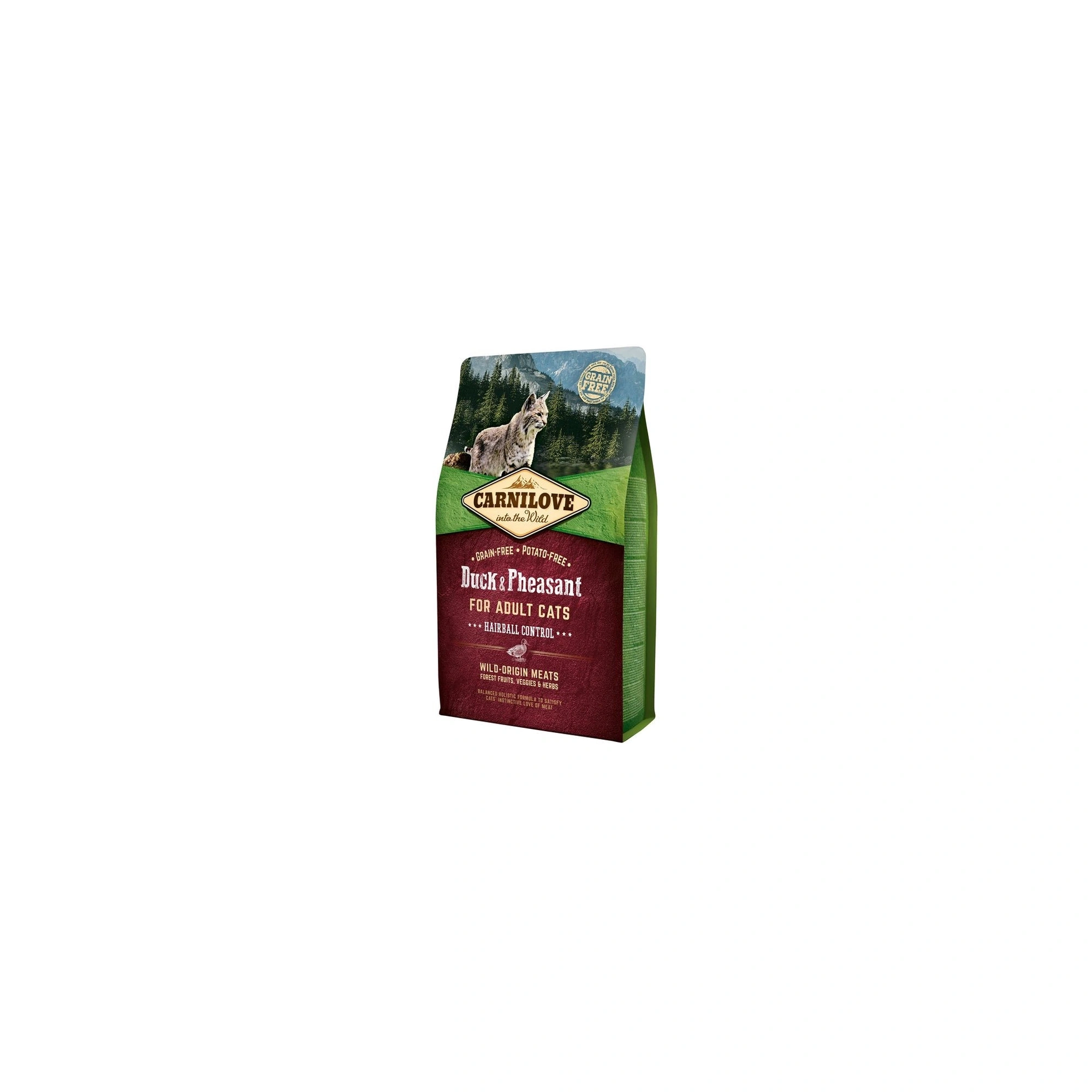 Carnilove Cat Adult Duck & Pheasant Hairball Control- Kacsa és Fácán Hússal 2kg