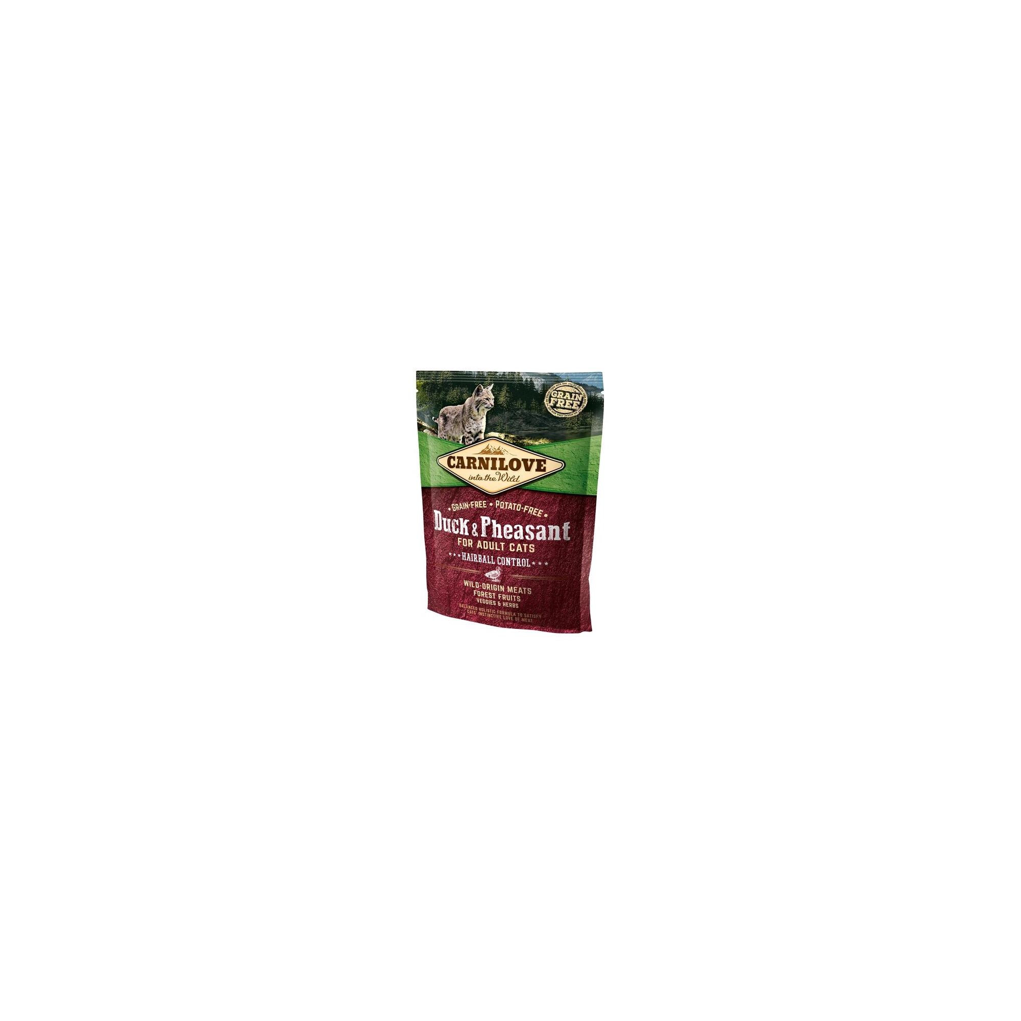 Carnilove Cat Adult Duck & Pheasant Hairball Control- Kacsa és Fácán Hússal 400g