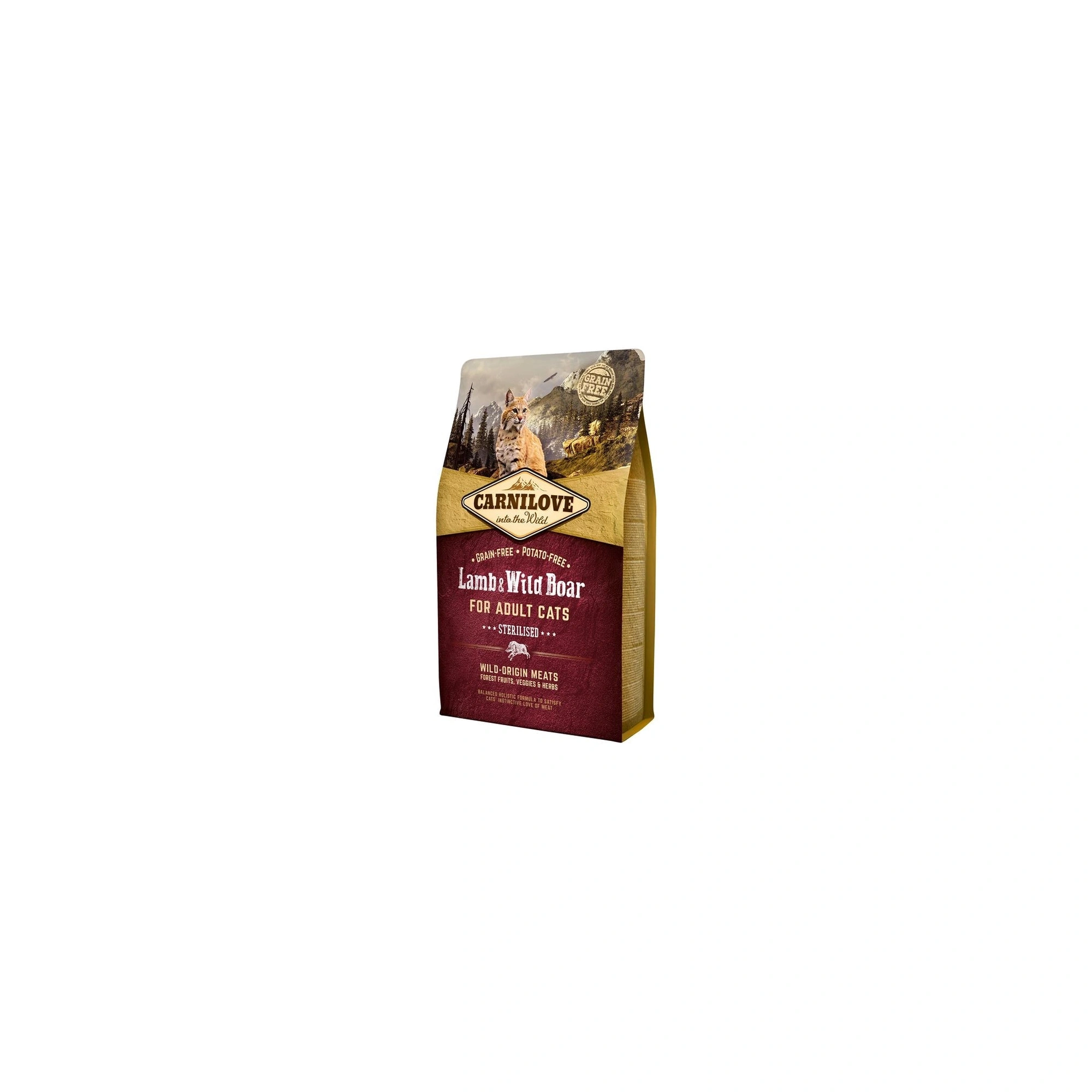 Carnilove Cat Adult Lamb & Wild Boar Sterilised- Bárány & vaddisznó Hússal 2kg