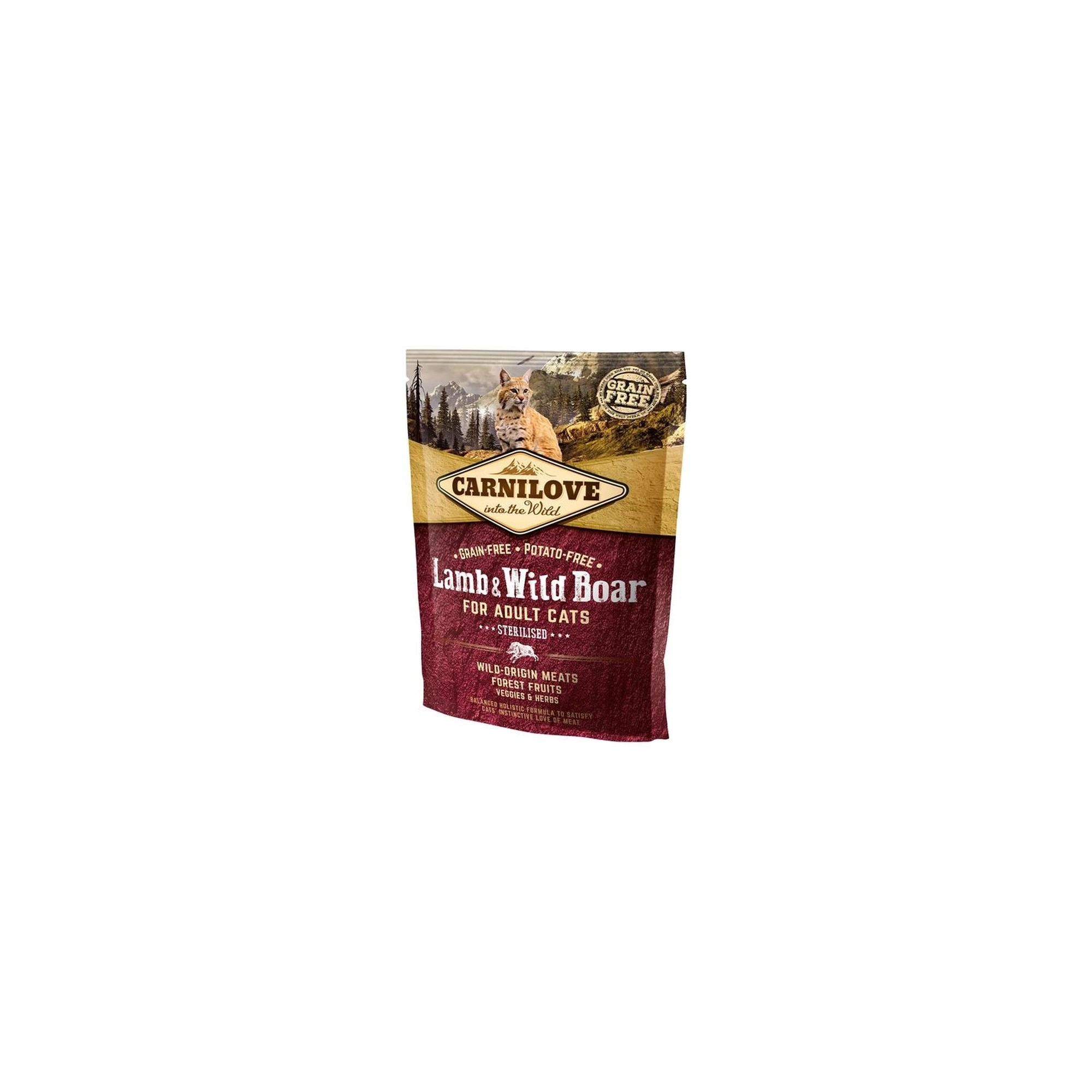 Carnilove Cat Adult Lamb & Wild Boar Sterilised- Bárány & vaddisznó Hússal 400g