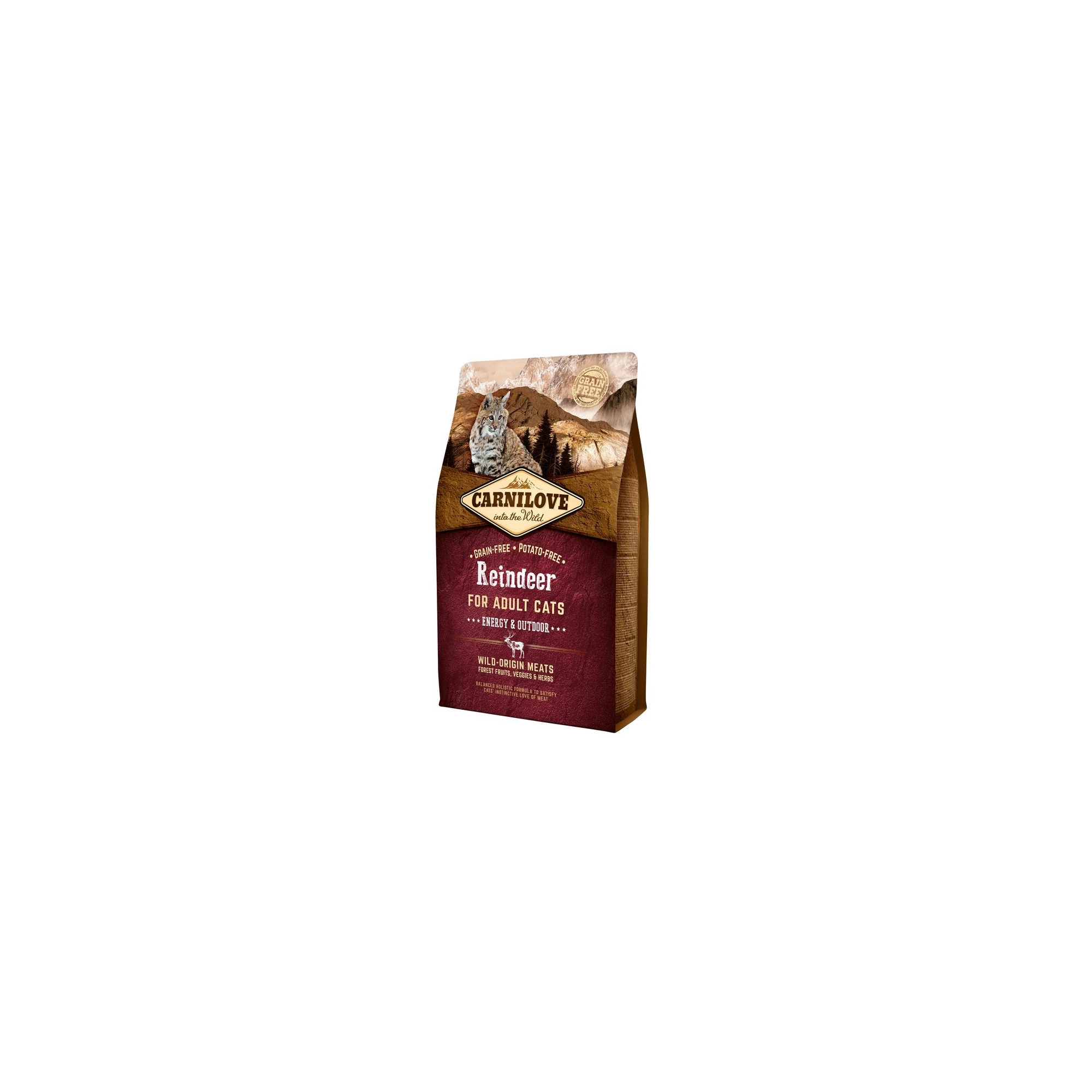 Carnilove Cat Adult Reindeer Energy & Outdoor- Rénszarvas Hússal 2kg
