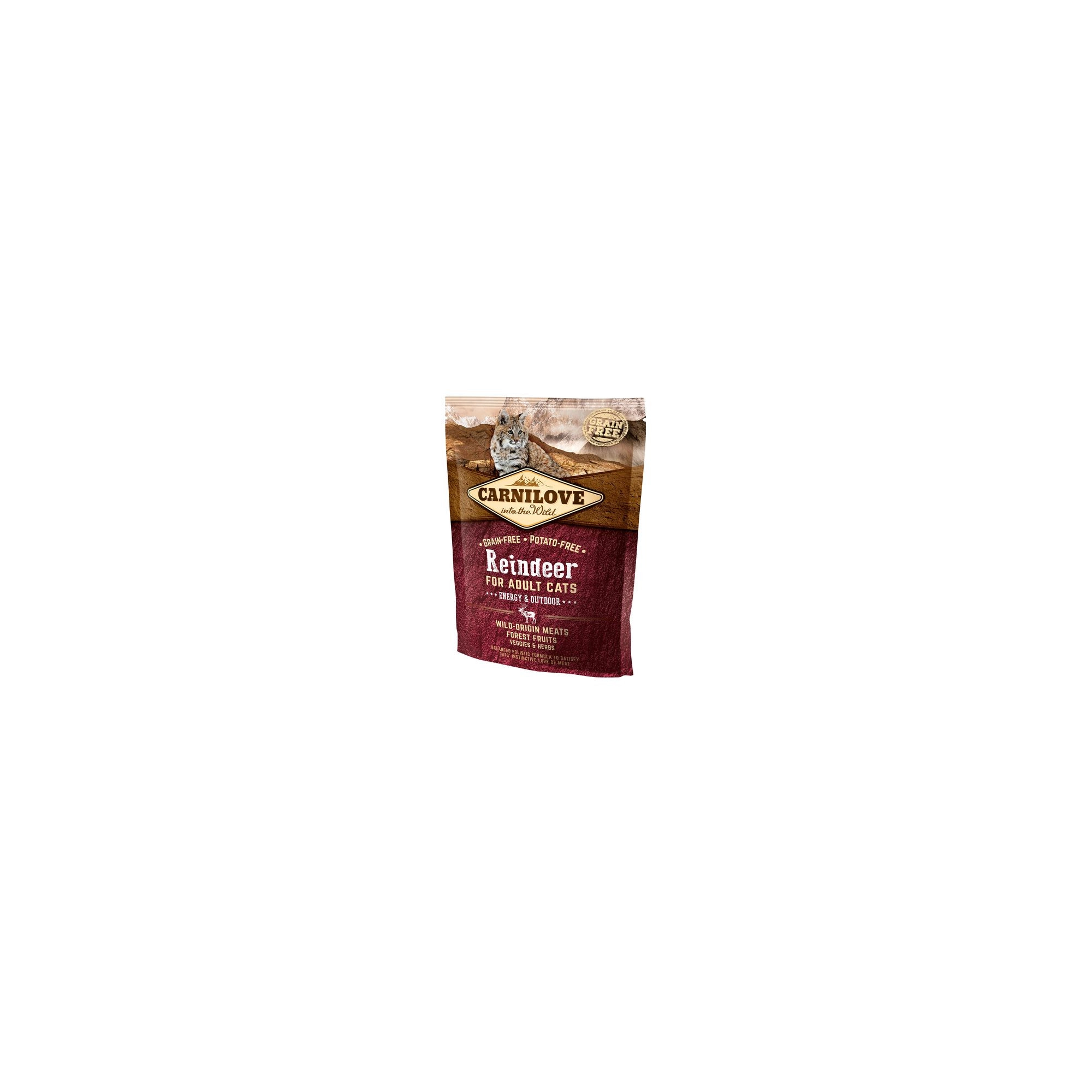 Carnilove Cat Adult Reindeer Energy & Outdoor- Rénszarvas Hússal 400g