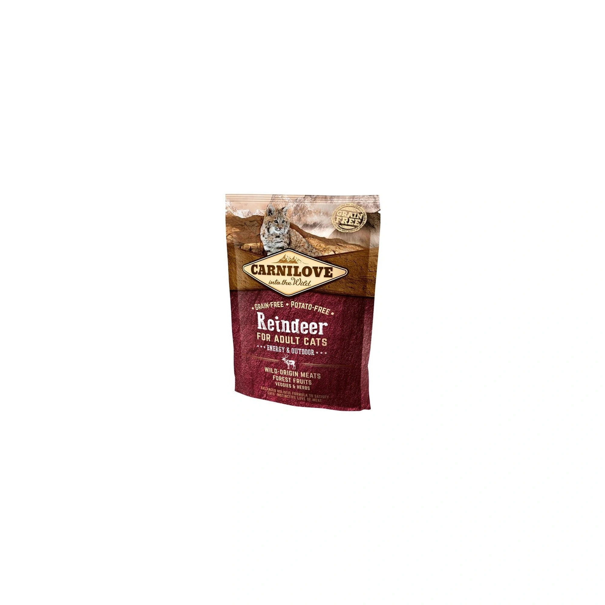 Carnilove Cat Adult Reindeer Energy & Outdoor- Rénszarvas Hússal 400g
