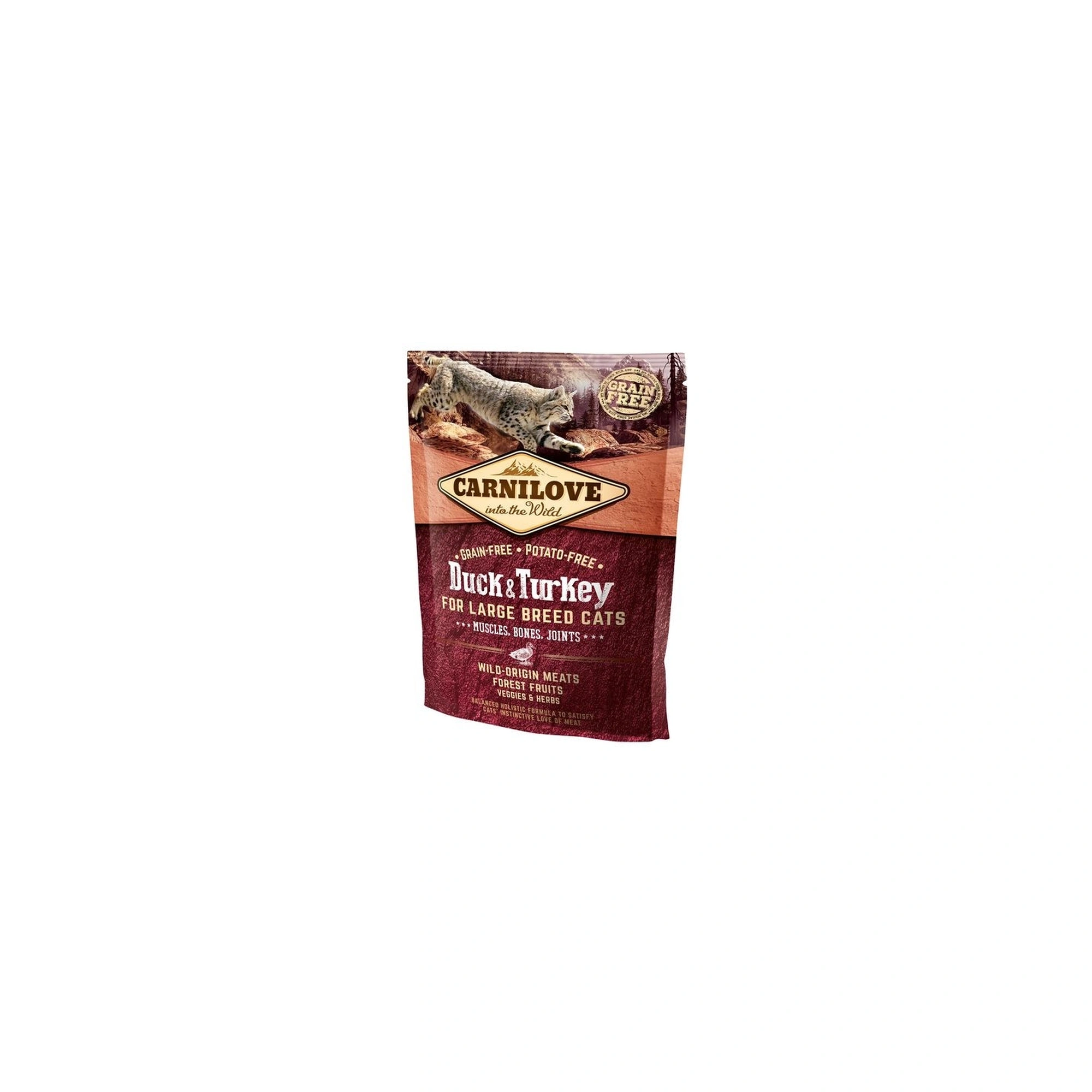 Carnilove Cat Duck & Turkey Large Breed – Muscles, Bones, Joints Kacsa és Pulyka Hússal 400g